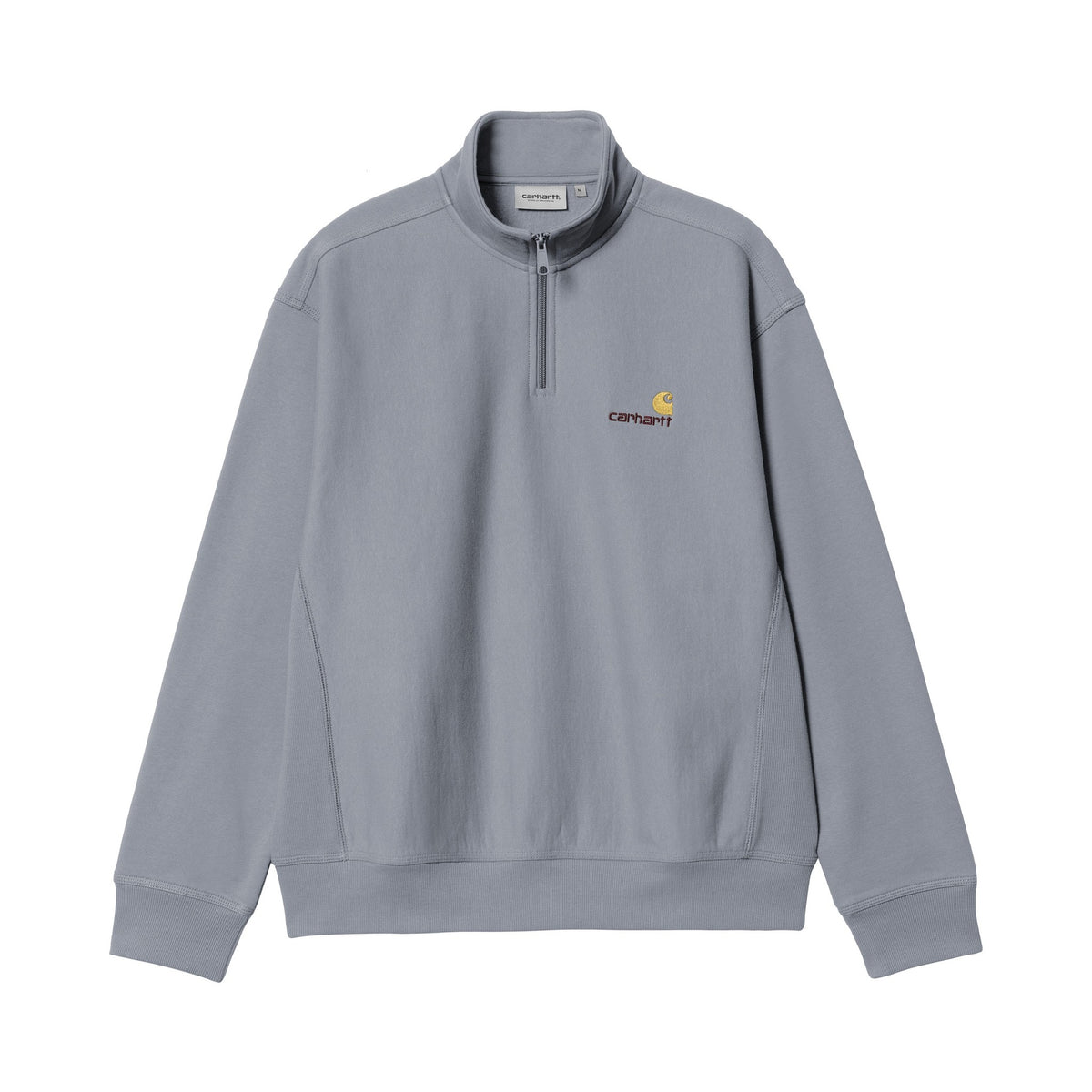 Carhartt WIP Half Zip American Script Sweatshirt Shady Blue