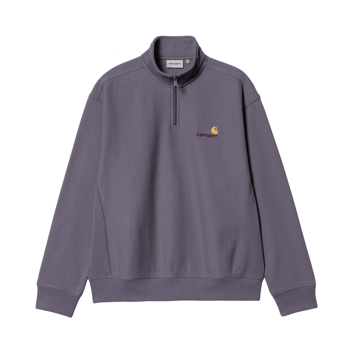 Carhartt WIP Half Zip American Script Sweatshirt Shady Purple