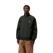 Carhartt WIP Half Zip American Script Sweatshirt Raven