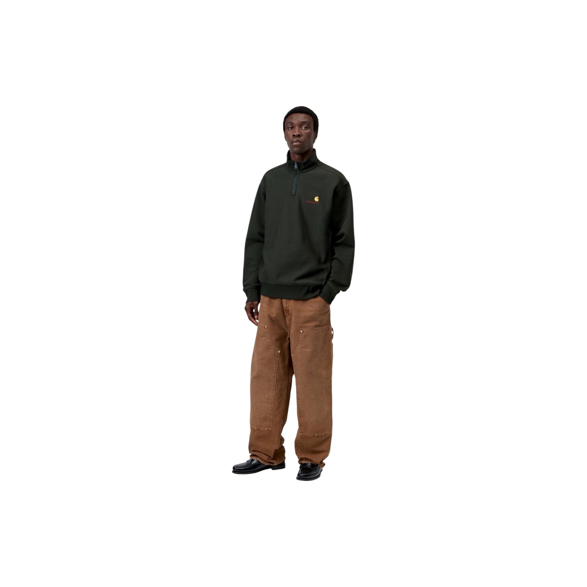 Carhartt WIP Half Zip American Script Sweatshirt