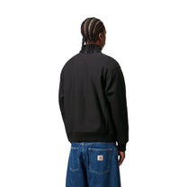 Carhartt WIP Half Zip American Script Sweatshirt Black