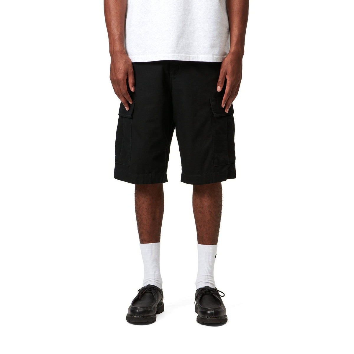 Carhartt WIP Regular Cargo Short Black, Rinsed