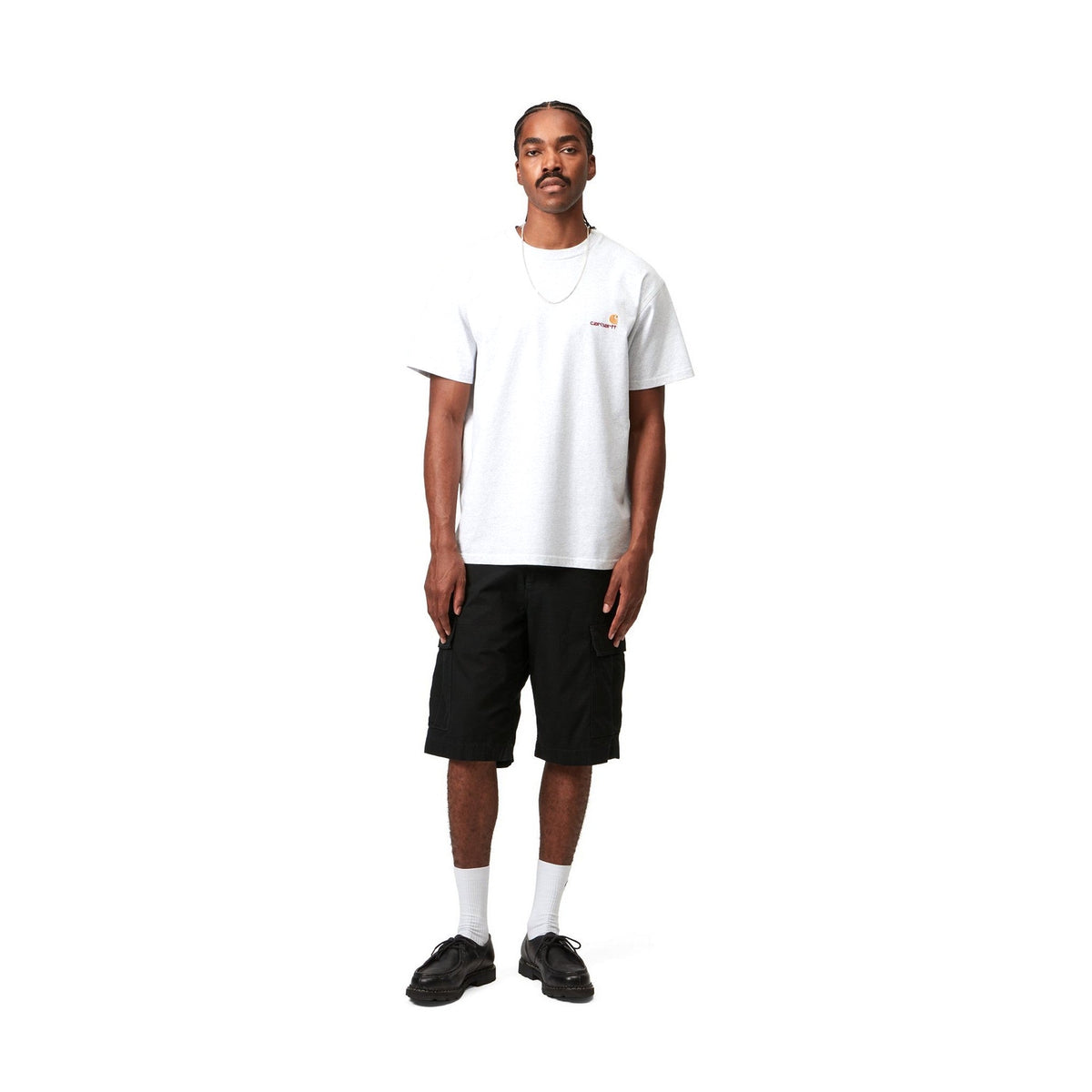 Carhartt WIP Regular Cargo Short Black, Rinsed