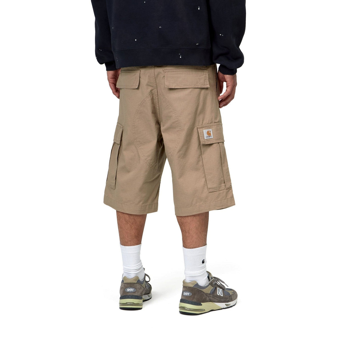 Carhartt WIP Regular Cargo Short Leather, Rinsed