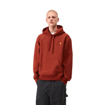 Carhartt WIP Hooded American Script Sweatshirt Oxide Red