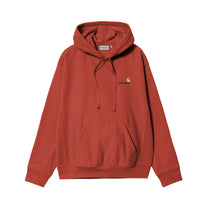 Carhartt WIP Hooded American Script Sweatshirt Oxide Red