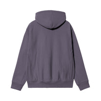 Carhartt WIP Hooded American Script Sweatshirt Shady Purple