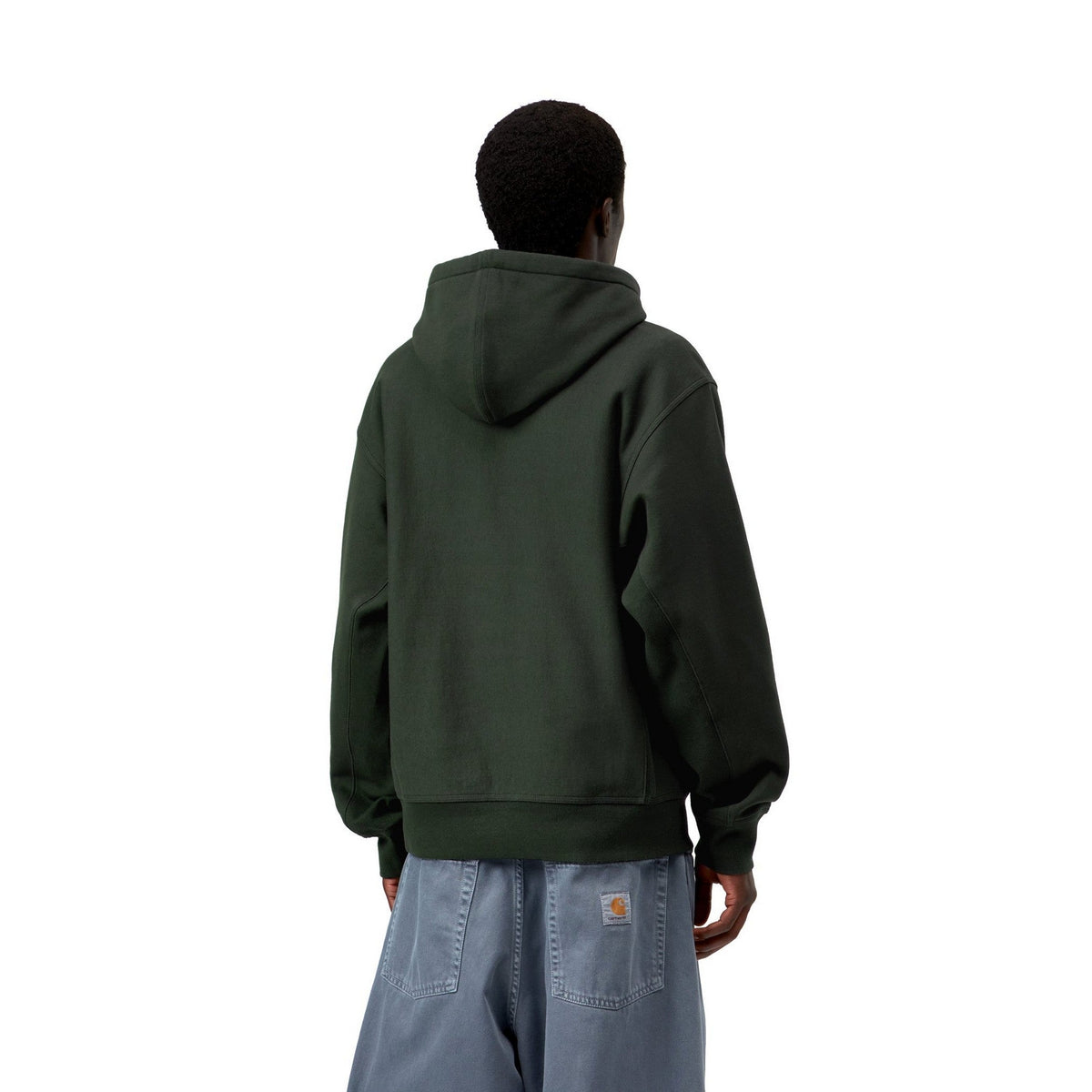 Carhartt WIP Hooded American Script Sweatshirt Raven