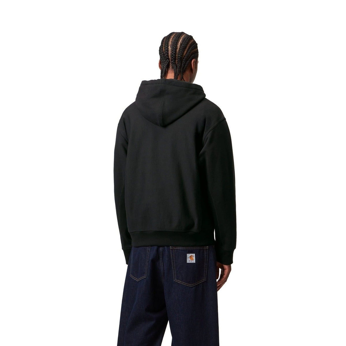 Carhartt WIP Hooded American Script Sweatshirt Black