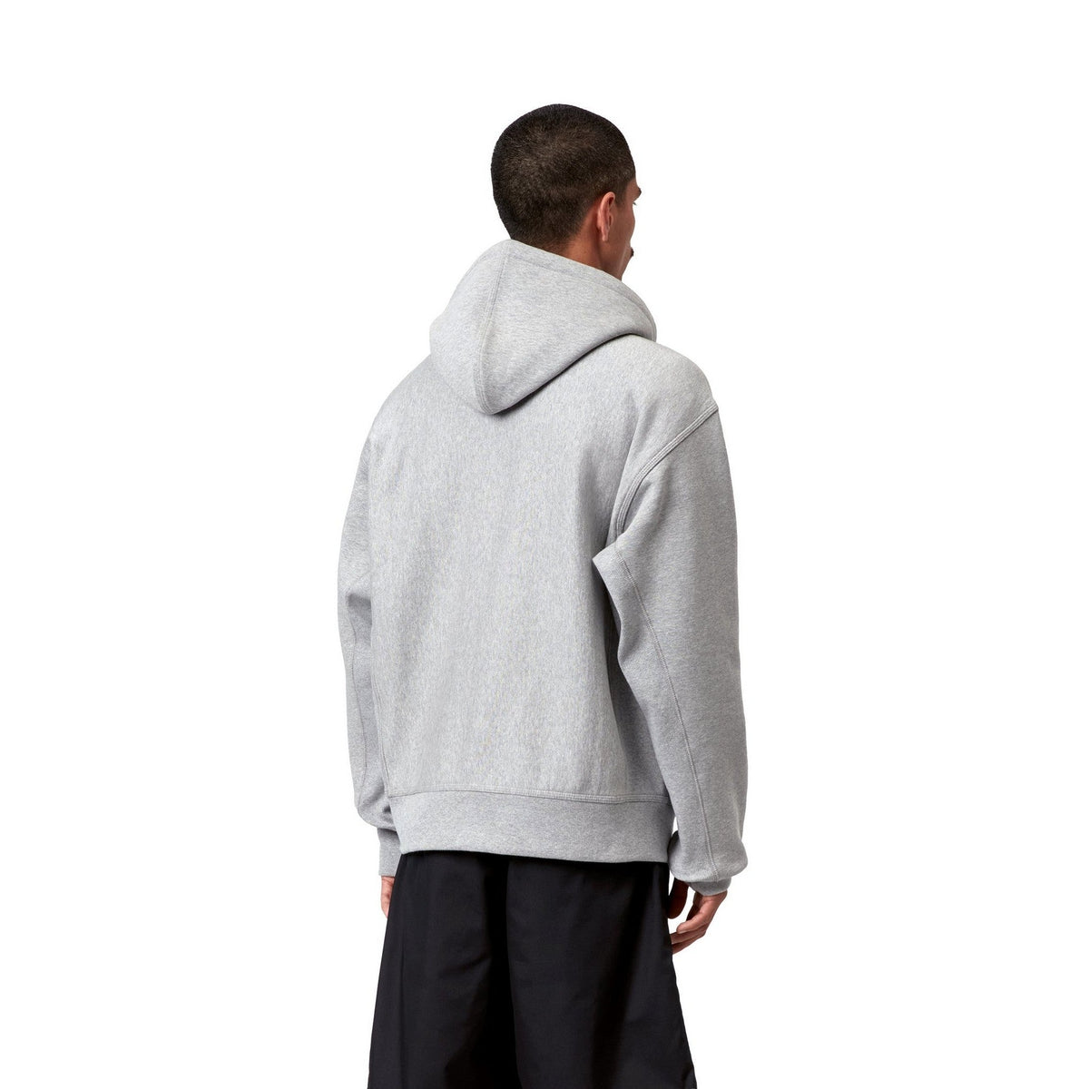 Carhartt WIP Hooded American Script Sweatshirt Grey Heather