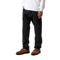 Carhartt WIP Klondike Pant Black, Stone washed