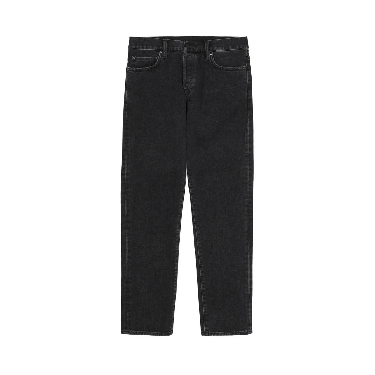 Carhartt WIP Klondike Pant Black, Stone washed