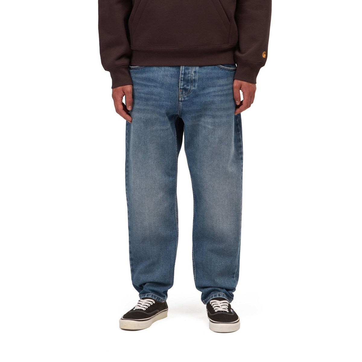 Carhartt WIP Newel Pant Blue, Dark used wash