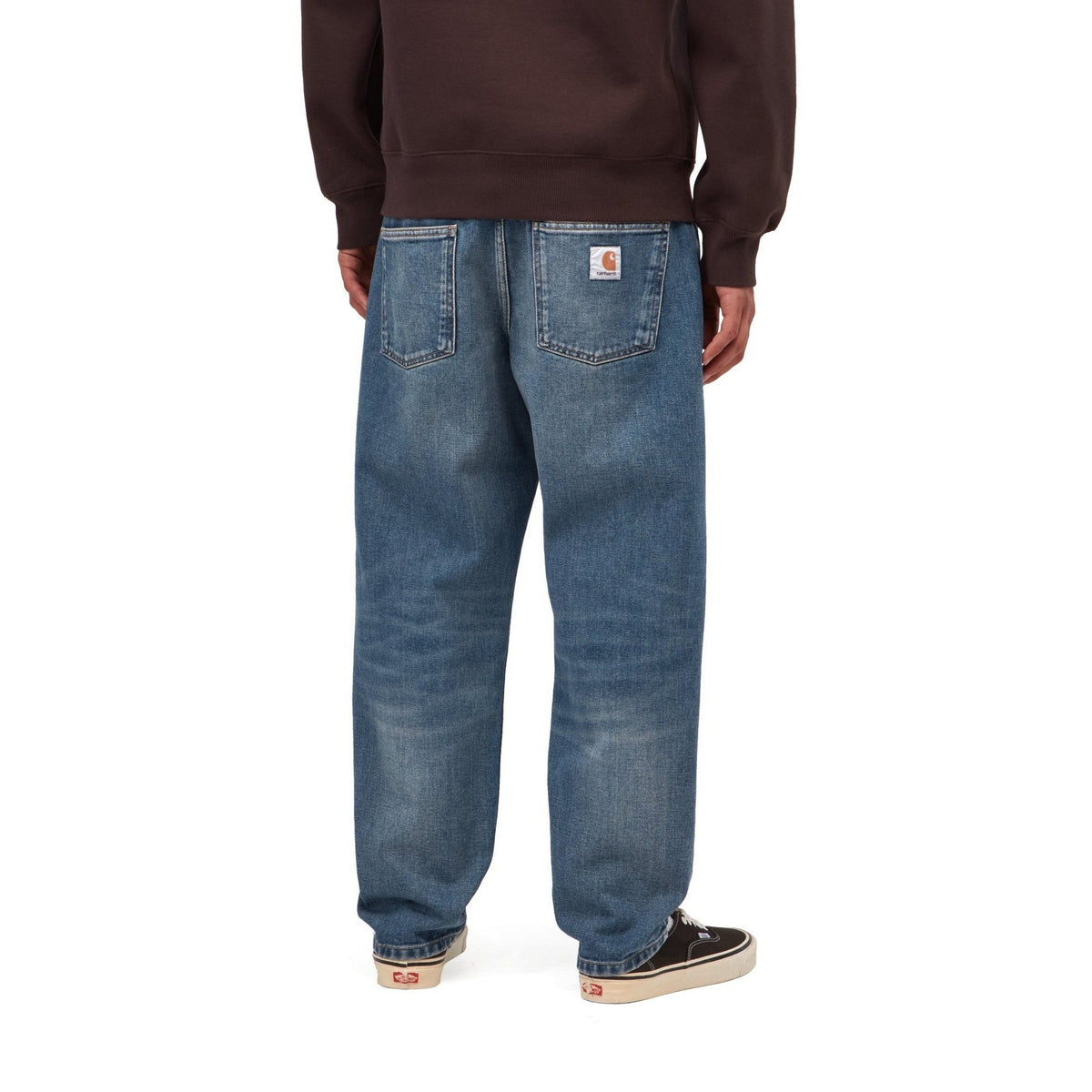 Carhartt WIP Newel Pant Blue, Dark used wash