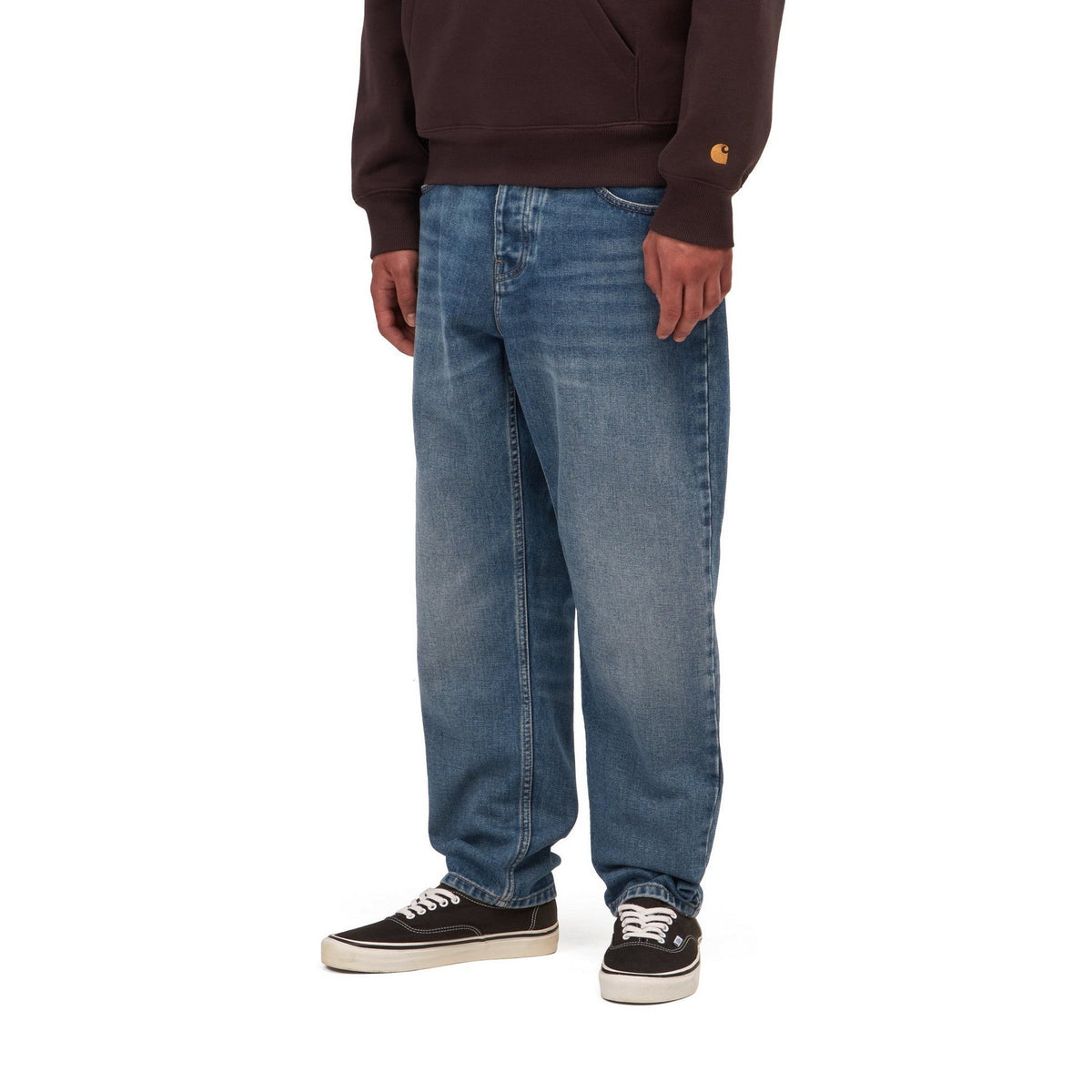 Carhartt WIP Newel Pant Blue, Dark used wash