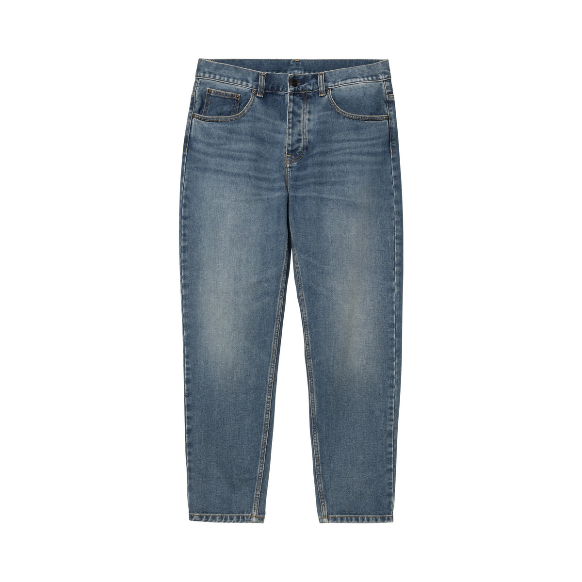 Carhartt WIP Newel Pant Blue, Dark used wash