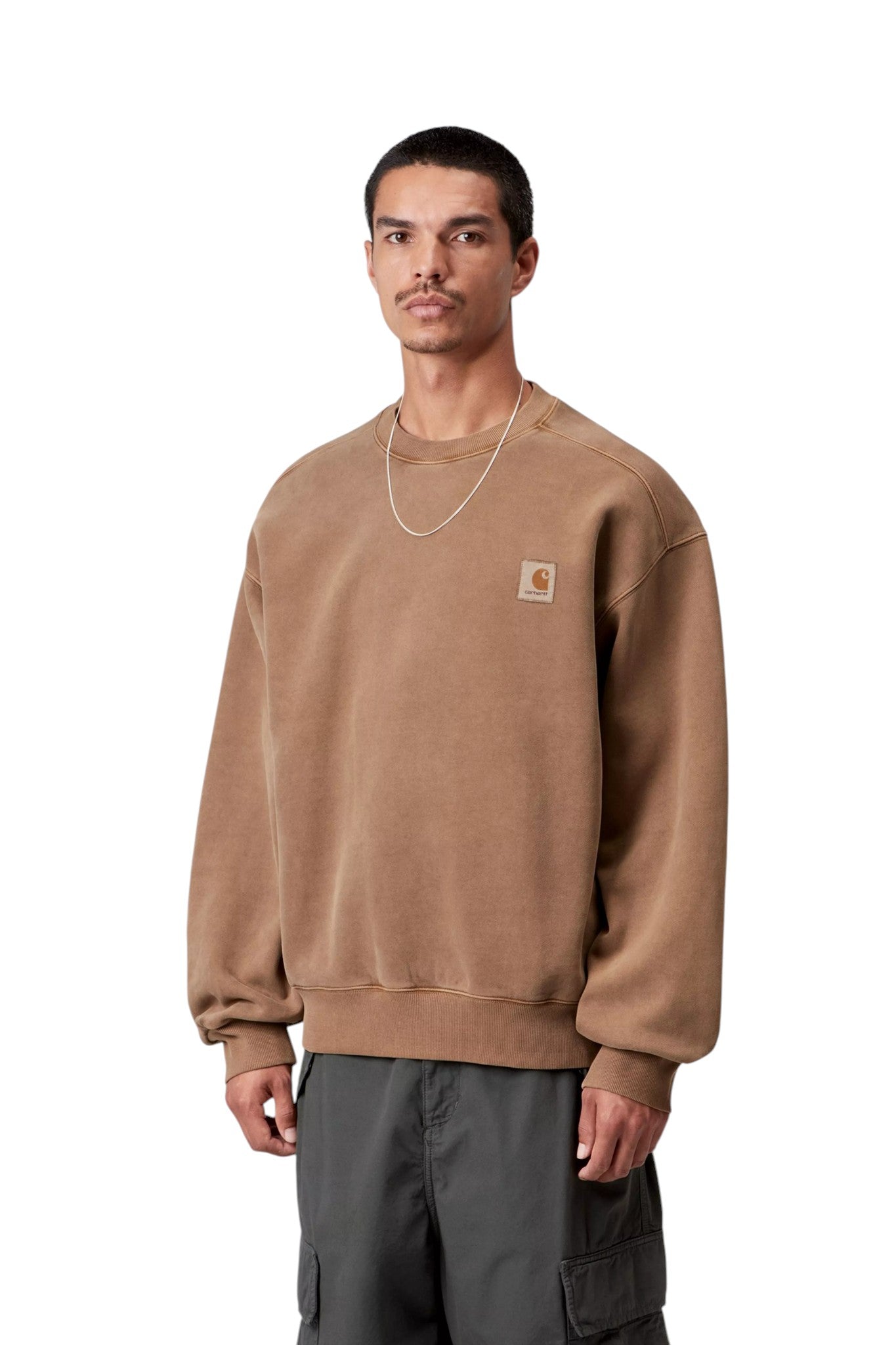 Carhartt WIP Vista Sweatshirt WIP H Brown, Garment dyed