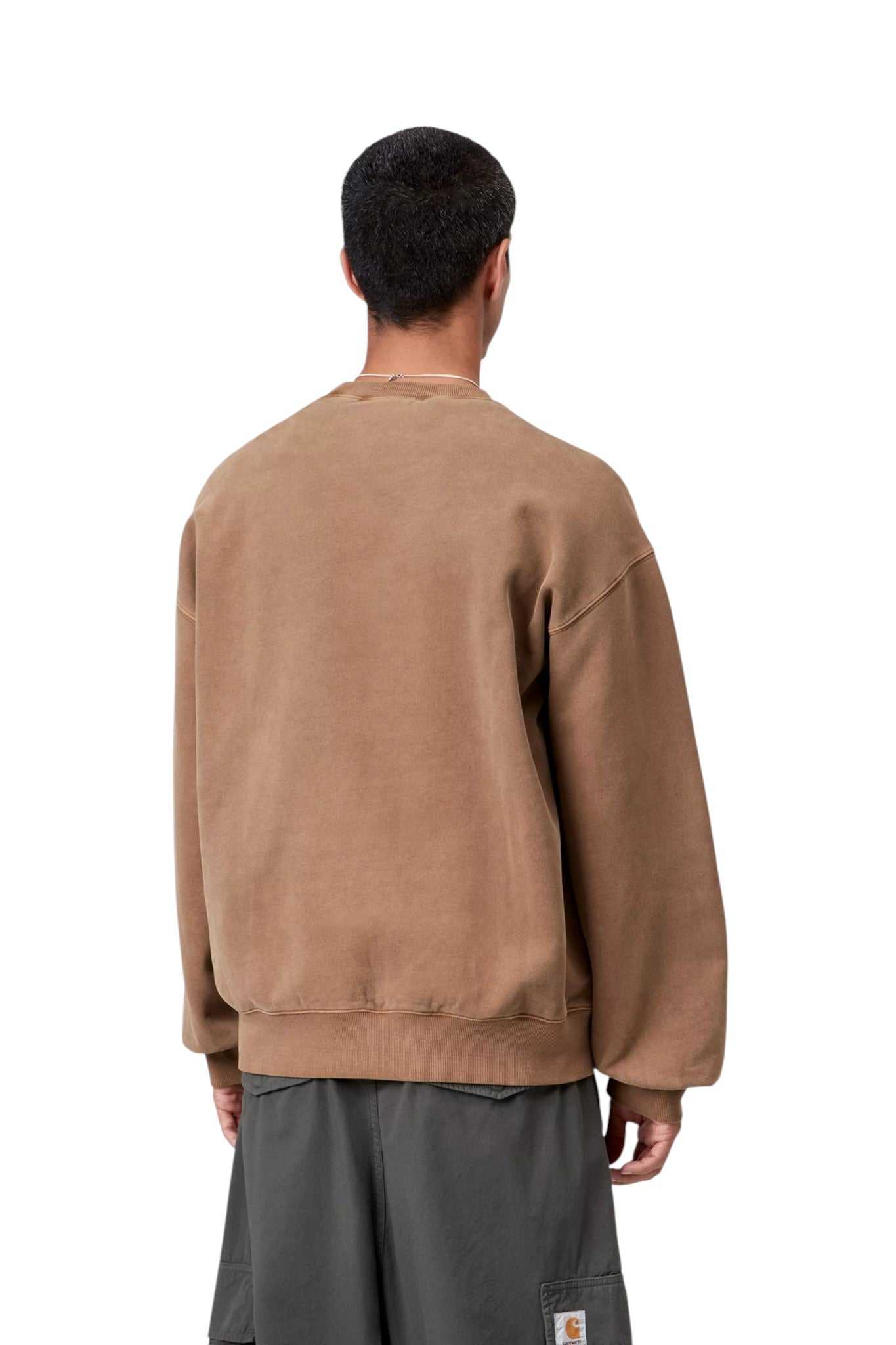 Carhartt WIP Vista Sweatshirt WIP H Brown, Garment dyed