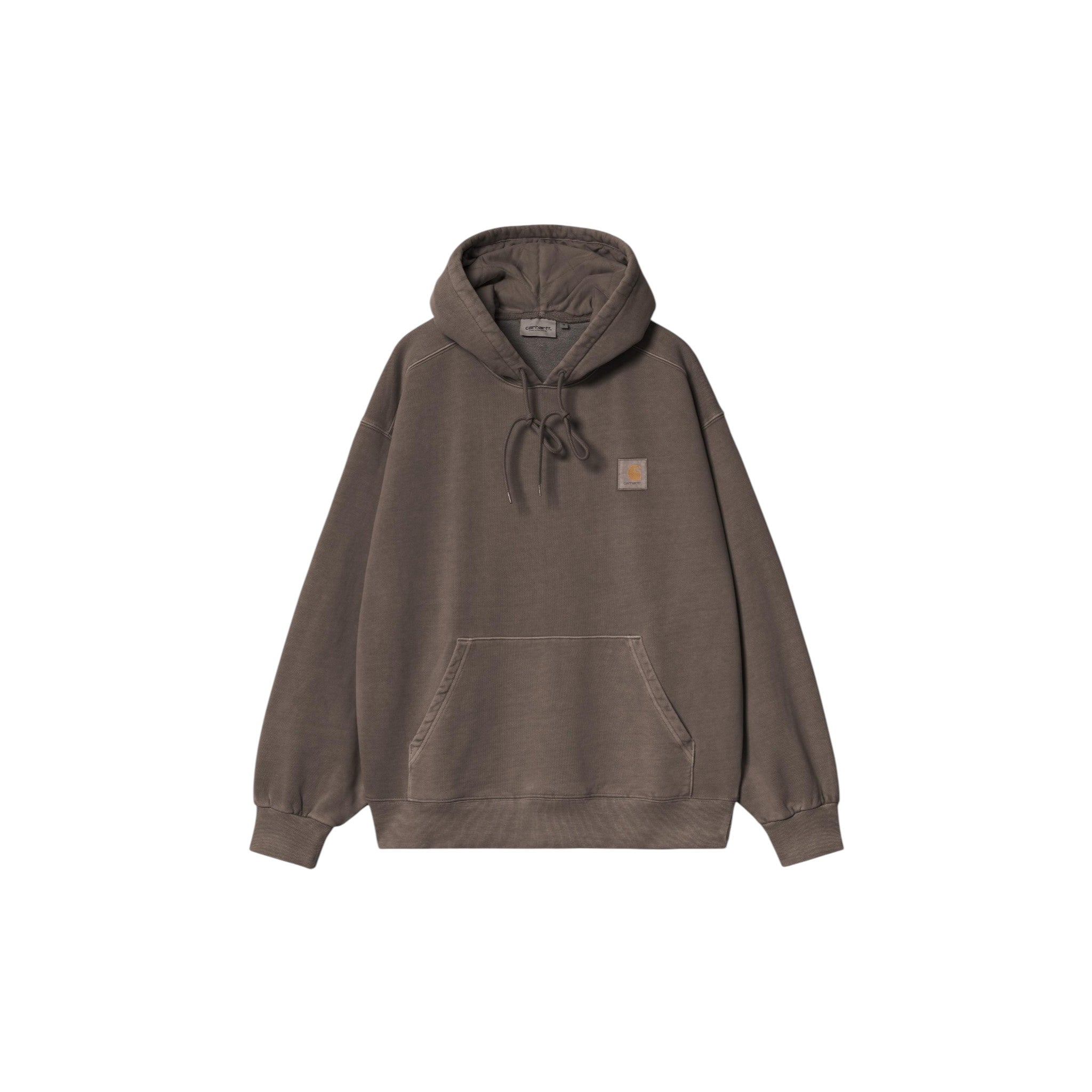 Carhartt WIP Hooded Vista Sweatshirt Tobacco, Garment dyed