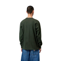 Carhartt WIP L/S American Script T-Shirt Raven