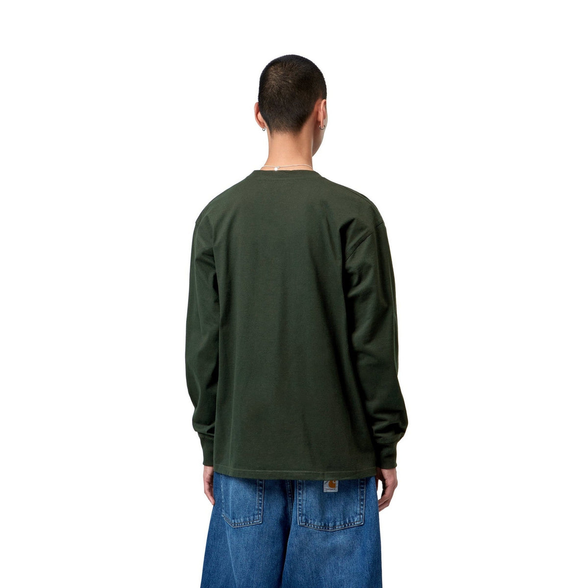 Carhartt WIP L/S American Script T-Shirt Raven