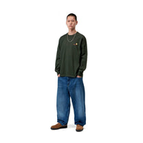 Carhartt WIP L/S American Script T-Shirt Raven