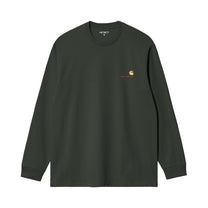 Carhartt WIP L/S American Script T-Shirt Raven