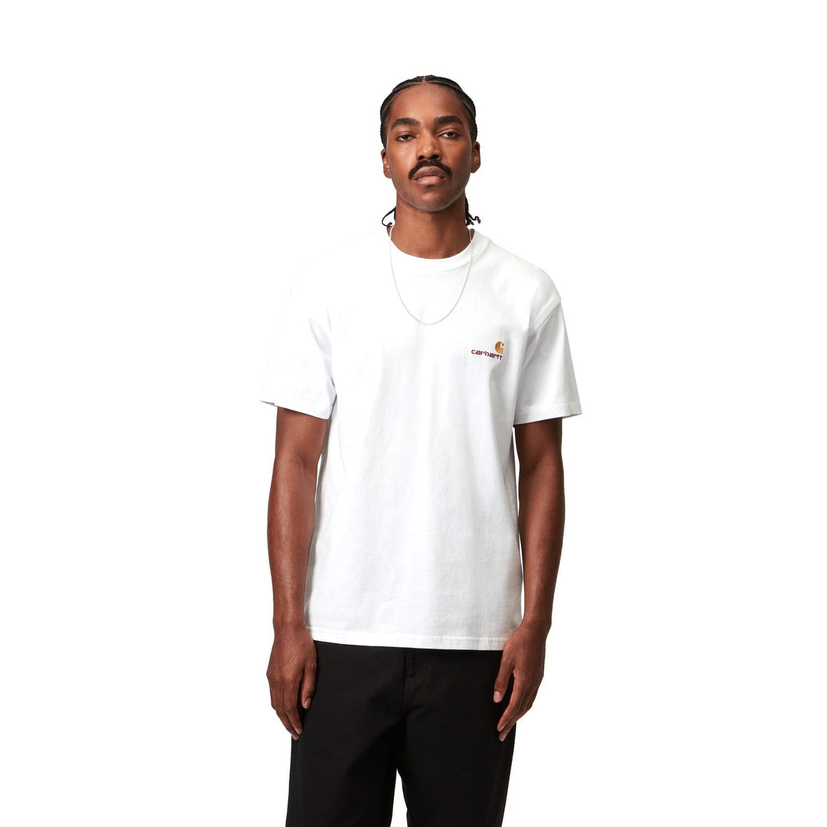 Carhartt WIP S/S American Script T-Shirt White