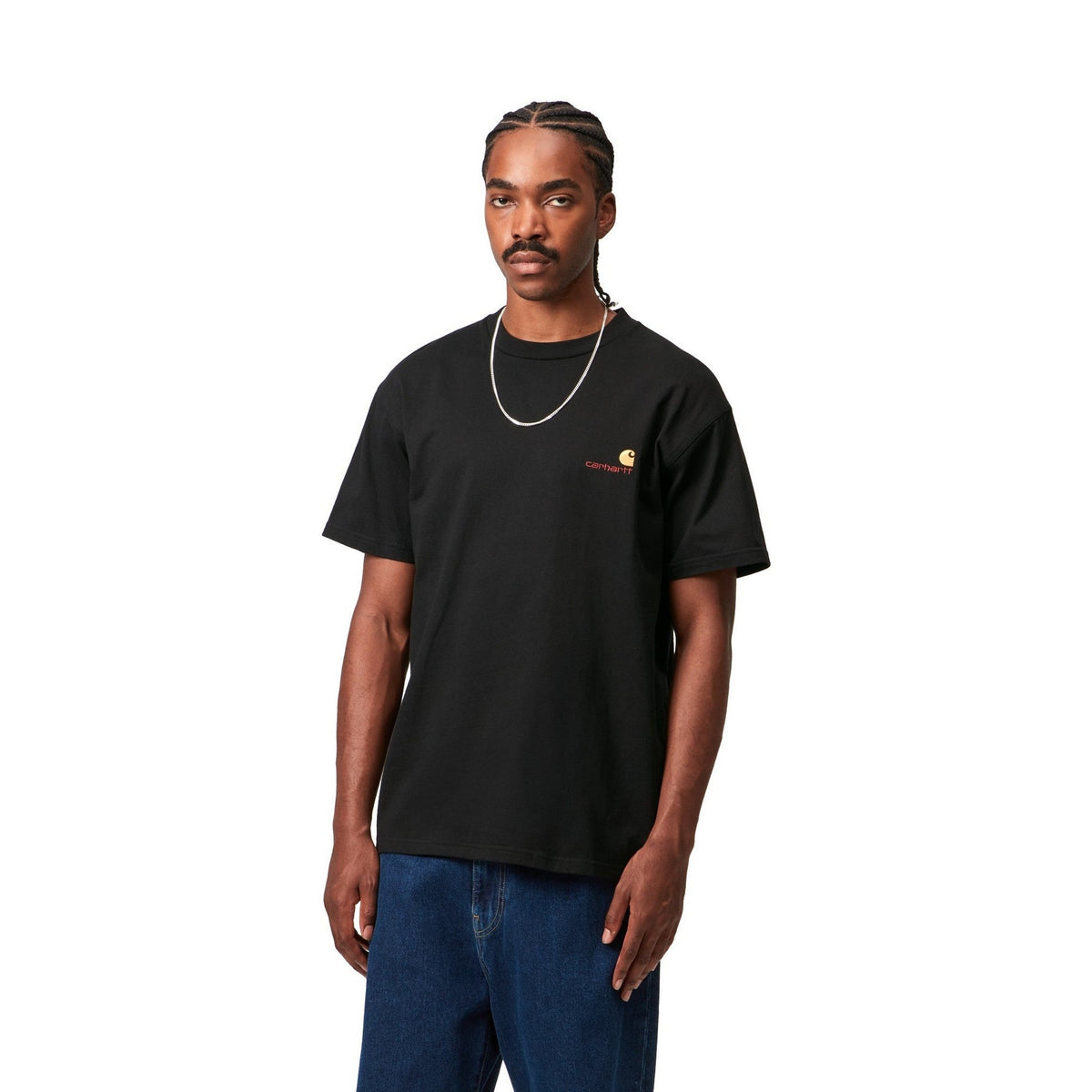 Carhartt WIP S/S American Script T-Shirt Black