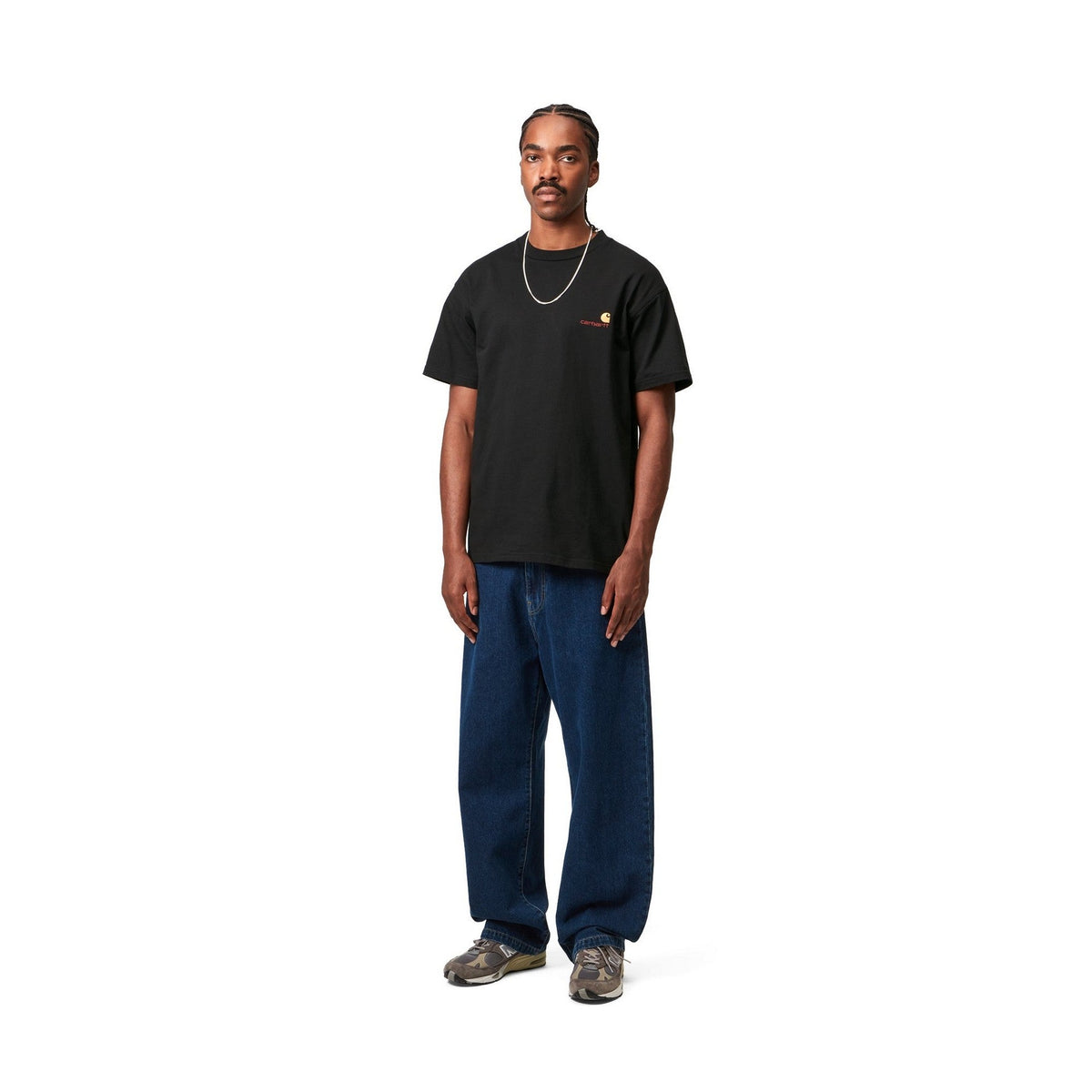 Carhartt WIP S/S American Script T-Shirt Black