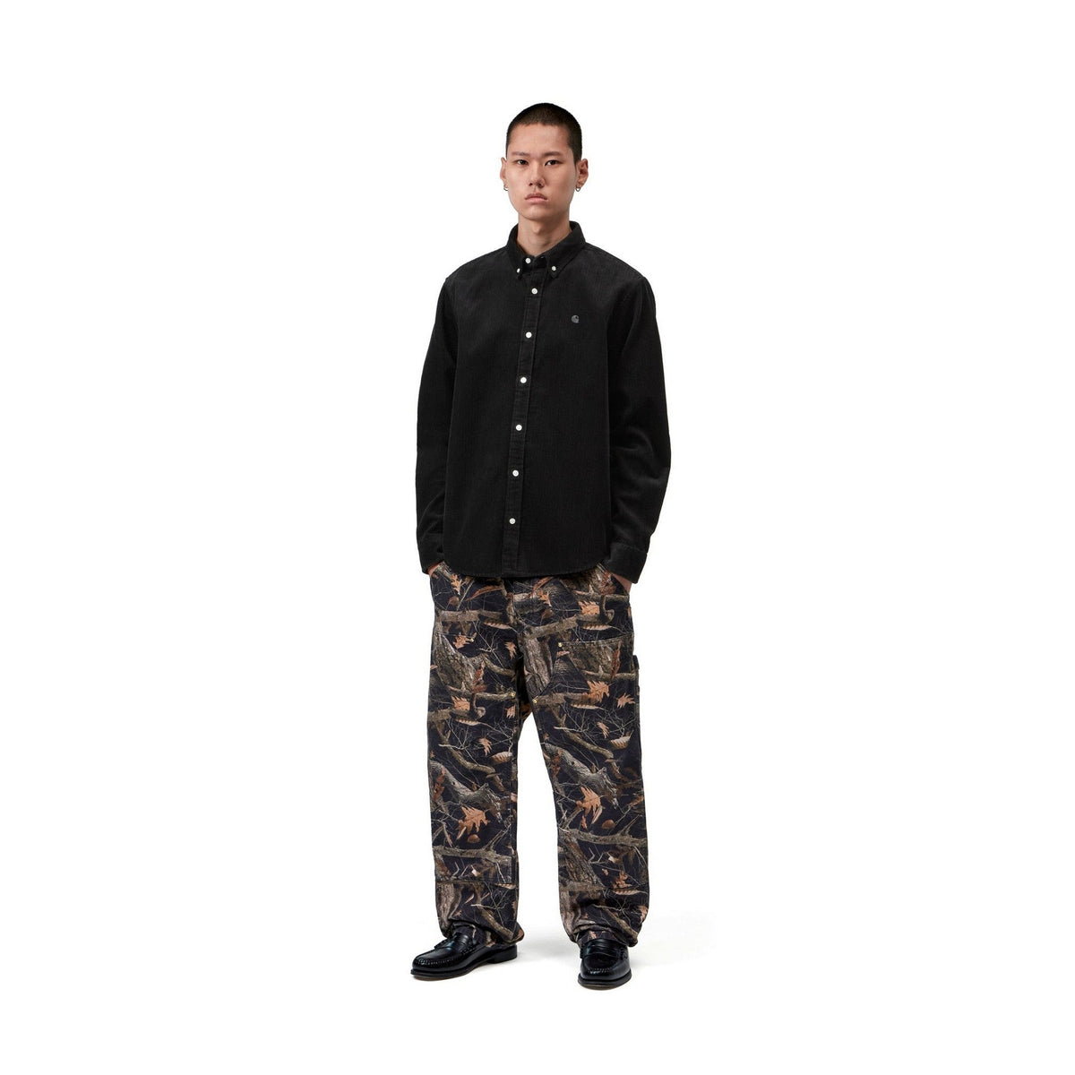 Carhartt WIP L/S Madison Cord Shirt Soot