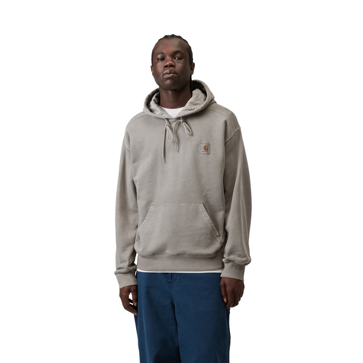 Carhartt WIP Hooded Nelson Sweatshirt Yosemite, Garment dyed