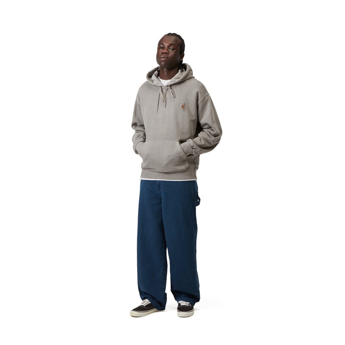 Carhartt WIP Hooded Nelson Sweatshirt Yosemite, Garment dyed