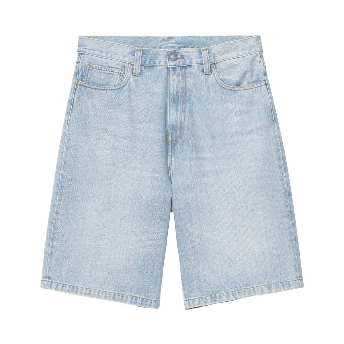 Carhartt WIP Landon Short Blue, Heavy worn bleached