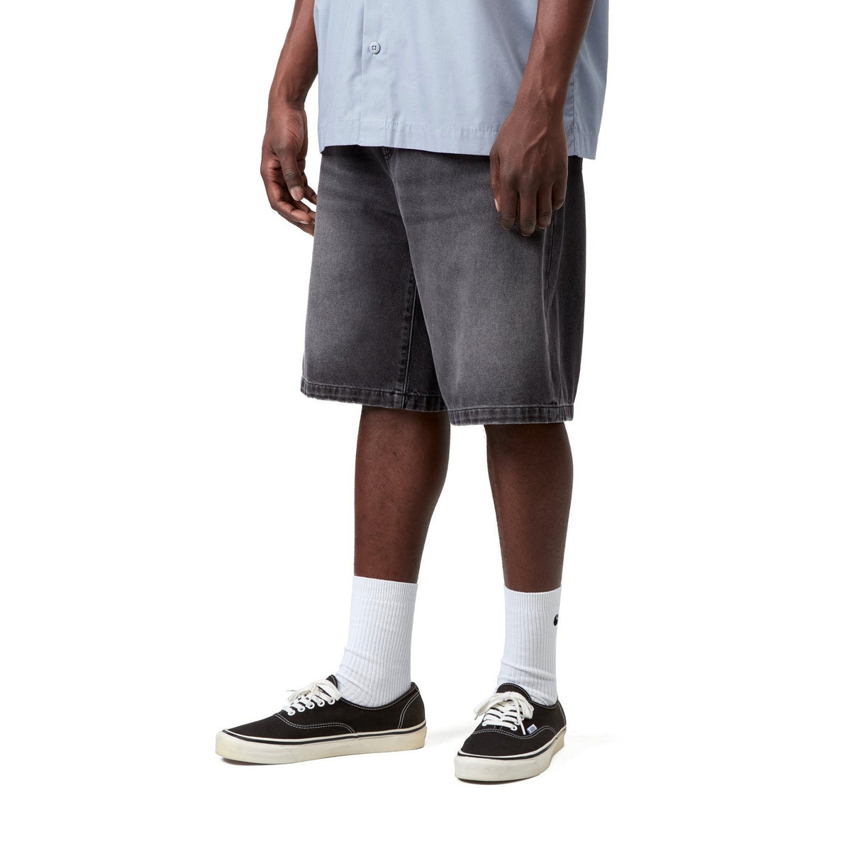 Carhartt WIP Landon Short Black, Worn bleached
