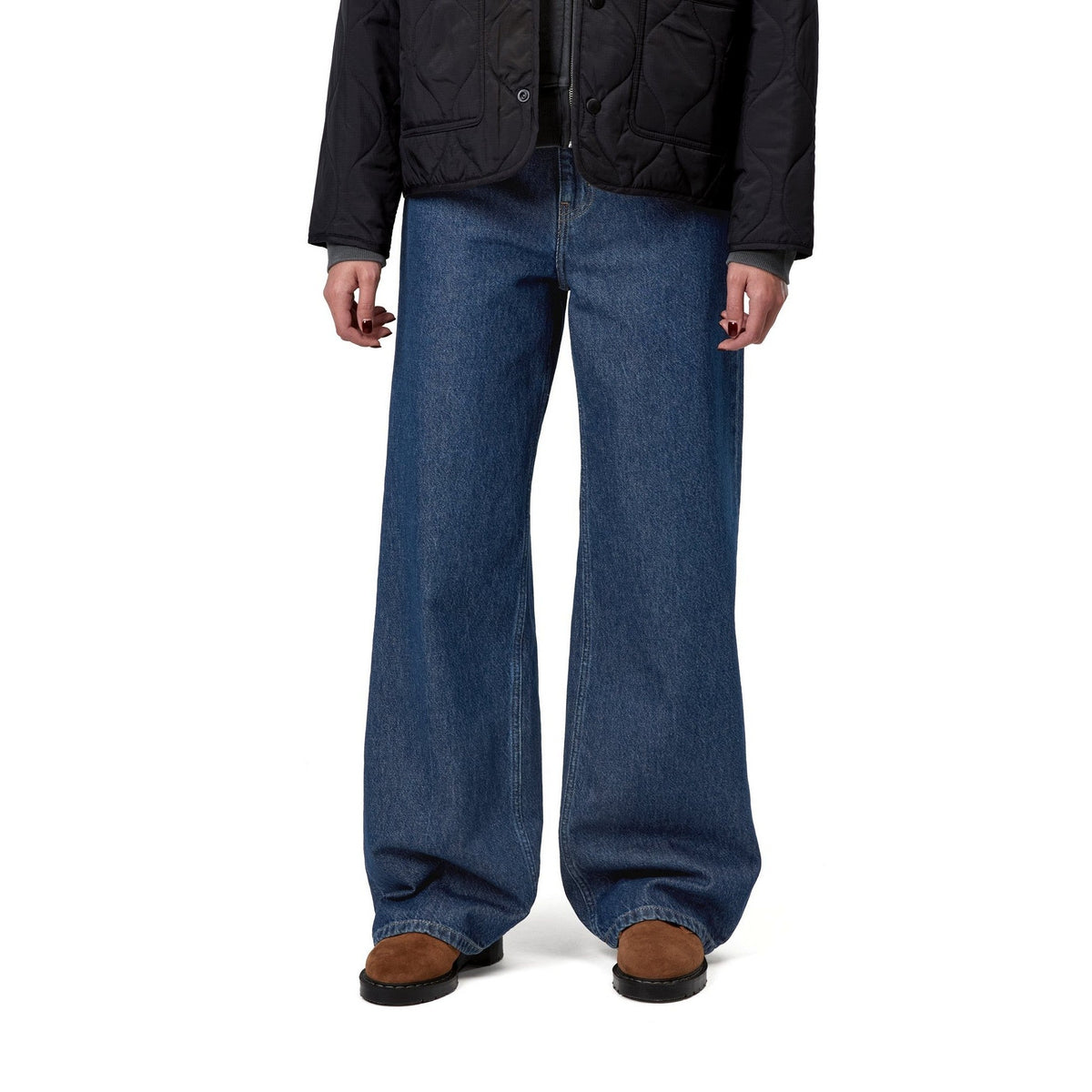 Carhartt WIP Women's Jane Pant Blue, Stone washed