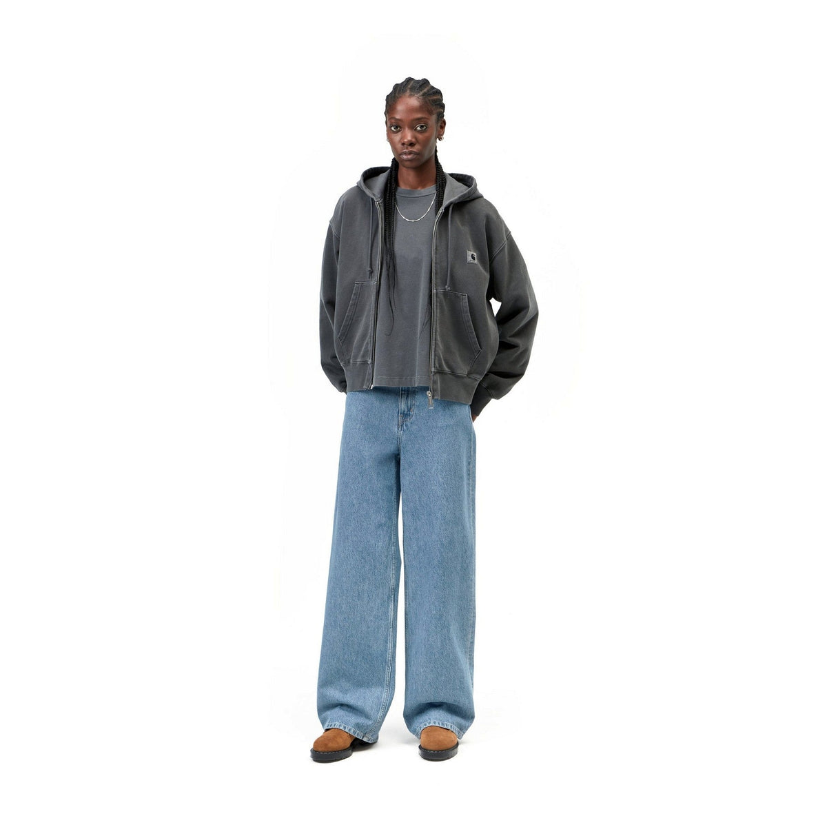 Carhartt WIP Women's Jane Pant 'Fairfield' Denim Blue, Heavy stone wash