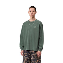 Carhartt WIP L/S Vista T-Shirt Dark Scarab, Garment dyed