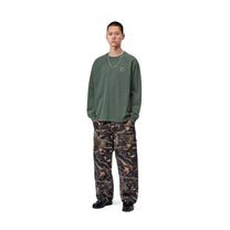 Carhartt WIP L/S Vista T-Shirt Dark Scarab, Garment dyed