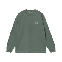 Carhartt WIP L/S Vista T-Shirt Dark Scarab, Garment dyed
