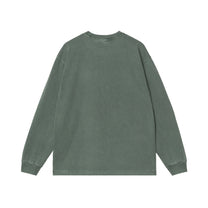 Carhartt WIP L/S Vista T-Shirt Dark Scarab, Garment dyed