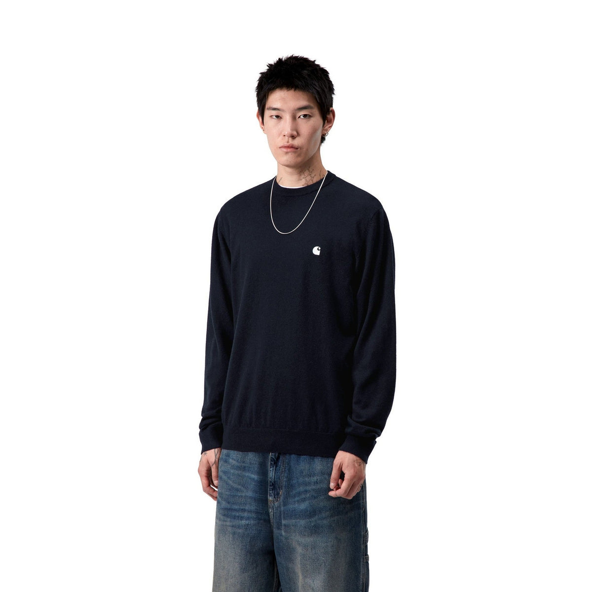Carhartt WIP Madison Sweater Dark Navy / Wax