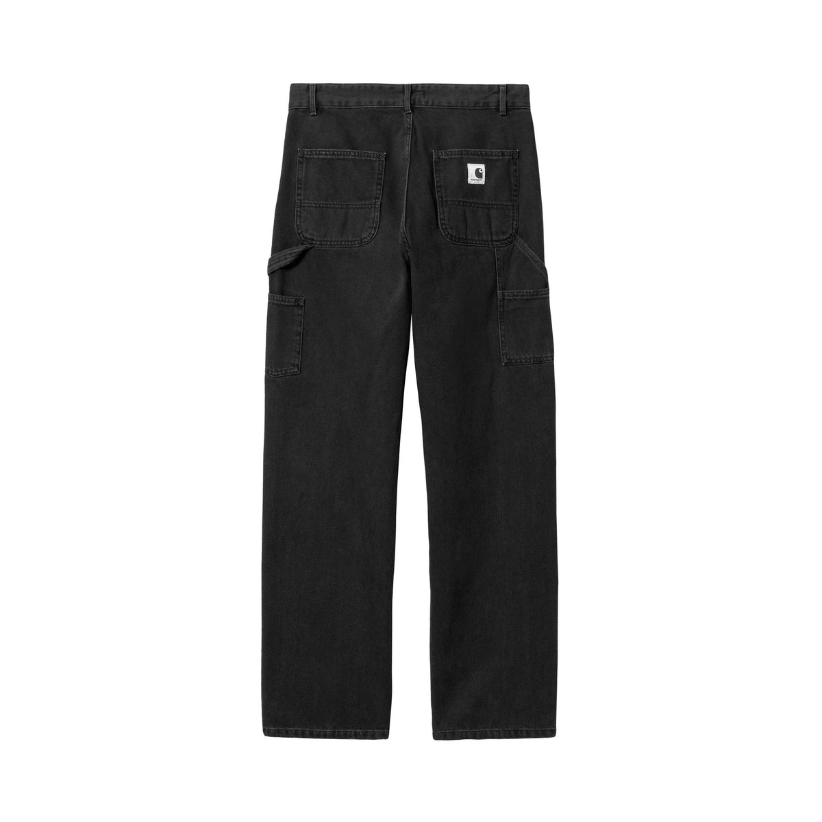 Carhartt WIP Women's Pierce Pant Straight Black, Stone washed
