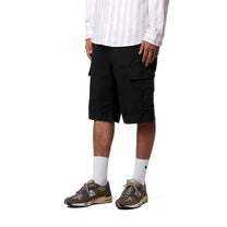 Carhartt WIP Regular Cargo Short Black, Garment dyed