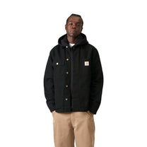 Carhartt WIP Michigan Coat (Summer) Black / Black, Rinsed