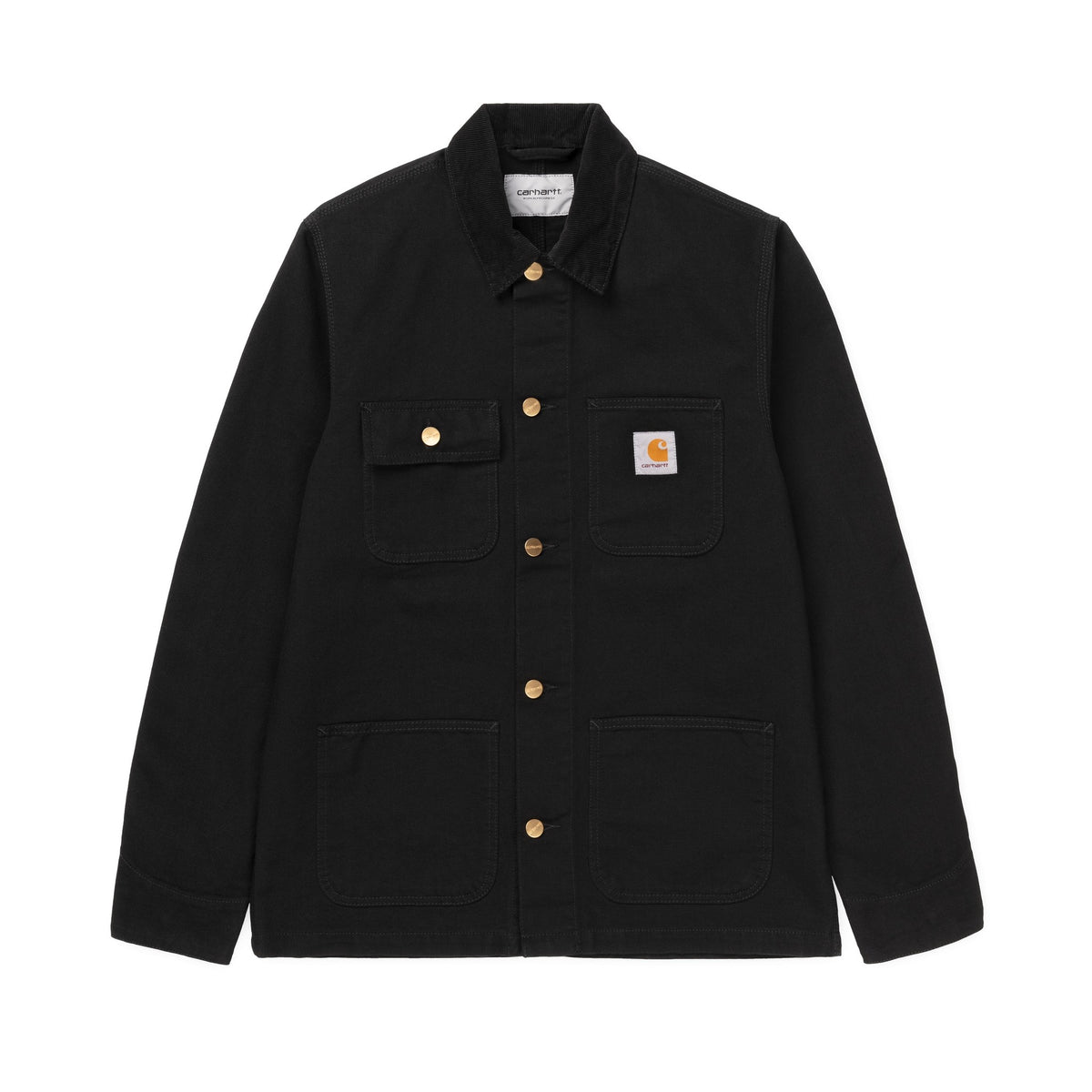 Carhartt WIP Michigan Coat (Summer) Black / Black, Rinsed