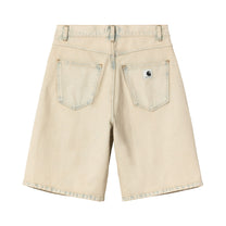 Carhartt WIP Women's Brandon Short Blue, Sand bleached