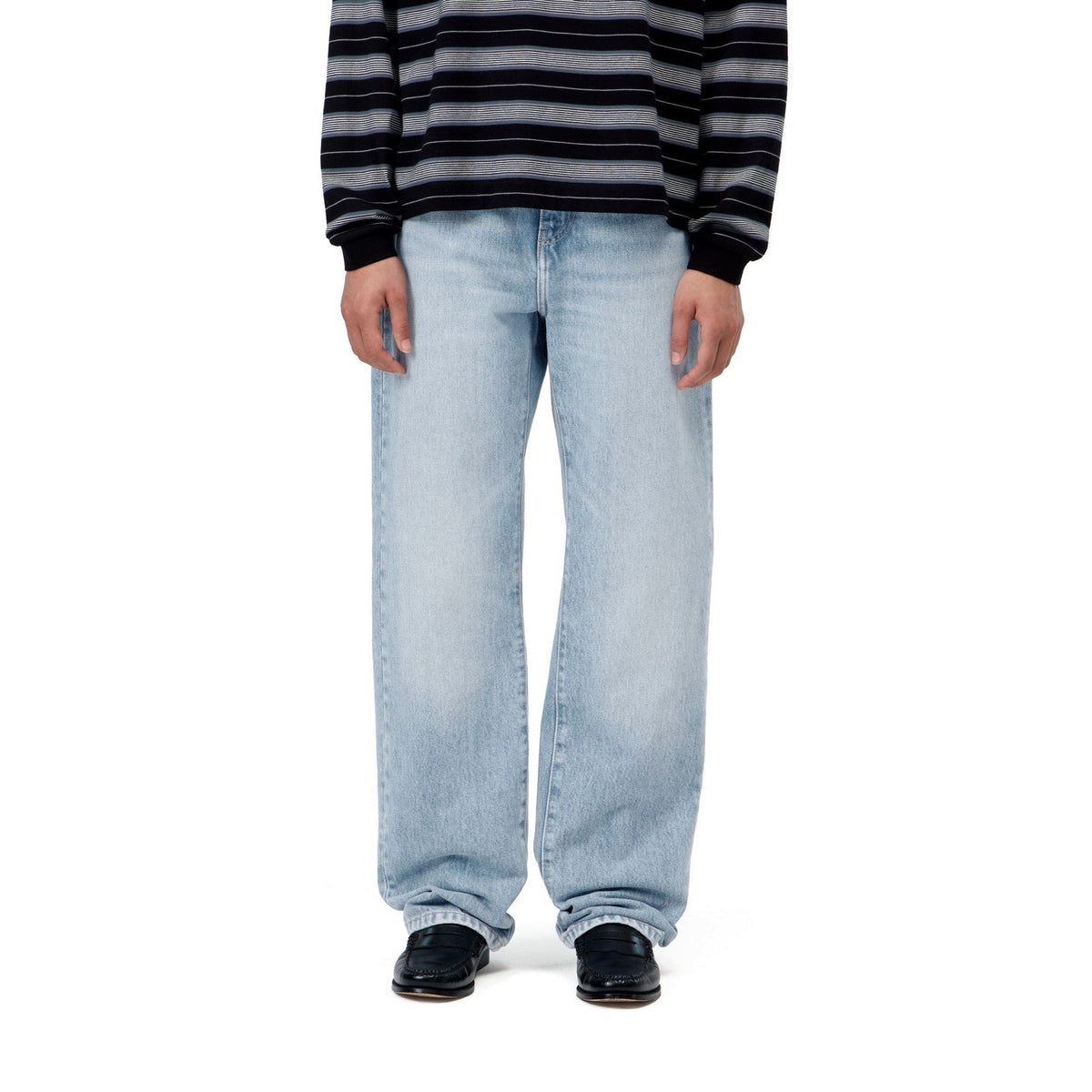 Carhartt WIP Women's Noxon Pant Blue, Heavy worn bleached