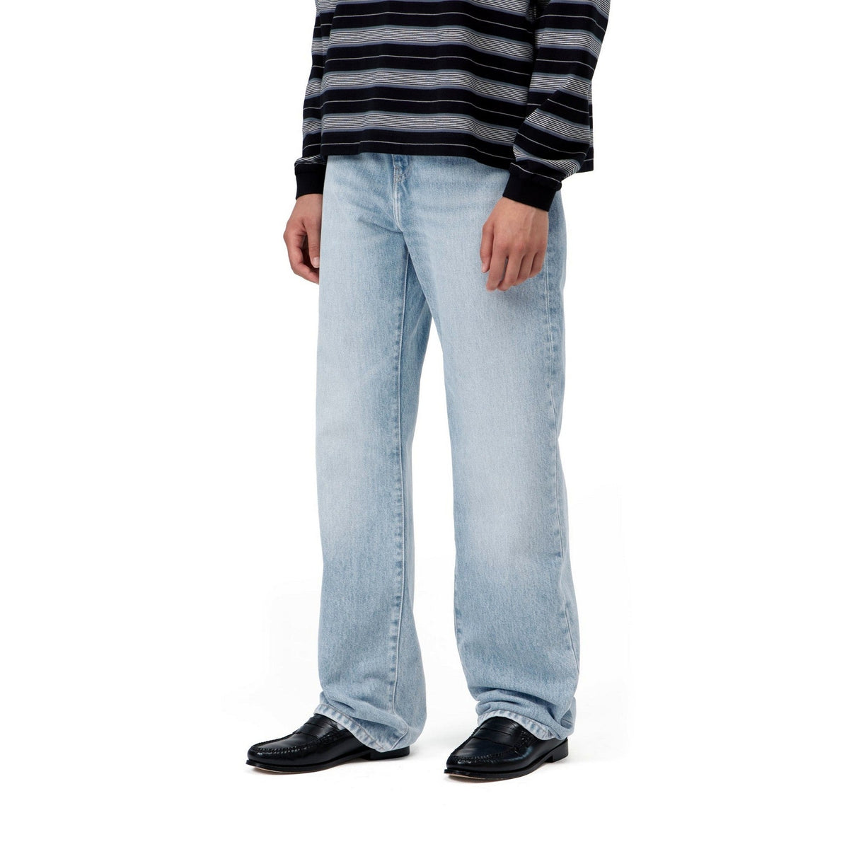 Carhartt WIP Women's Noxon Pant Blue, Heavy worn bleached