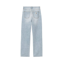 Carhartt WIP Women's Noxon Pant Blue, Heavy worn bleached